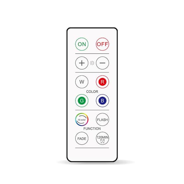 INF LED Spotlight Set – 6 stilige lys med 2 praktiske fjernkontroller