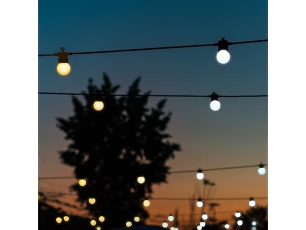 Twinkly Festoon Smart Outdoor Lyskjede med hvitt lys - 10 m.