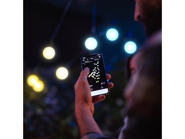 Twinkly Festoon Smart Outdoor Lyskjede med hvitt lys - 10 m.