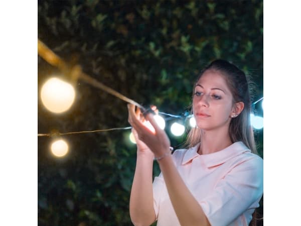Twinkly Festoon Smart Outdoor Lyskjede med hvitt lys - 10 m.