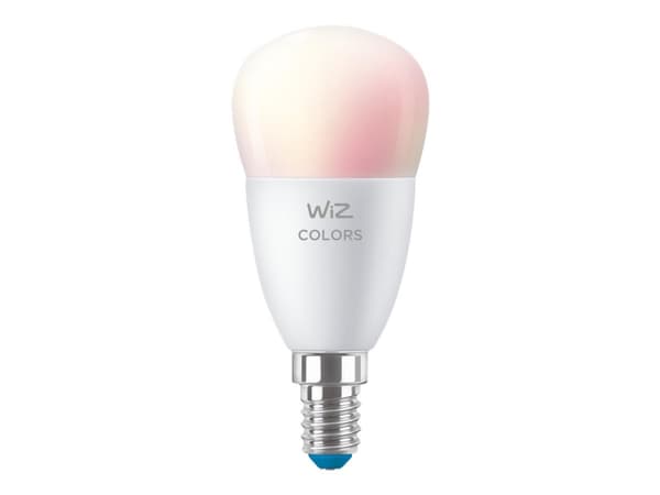 WiZ - LED-glödlampa - form: P45 - glaserad finish - E14 - 4.9 W (motsvarande 40 W) - klass F - helfärg - 2200-6500 K