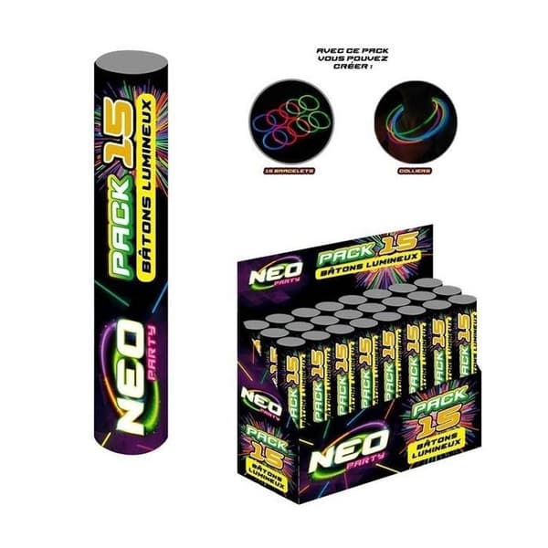 Glow sticks (15 st) armband och halsband