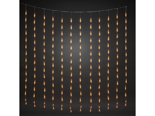 Konstsmide Curtain, Kjede, Gjennomsiktig, Plast, Universell, IP44, 400 ampuller