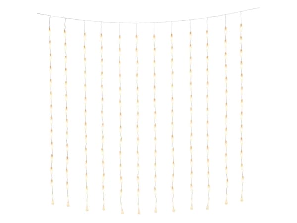 Konstsmide Curtain, Kjede, Gjennomsiktig, Plast, Universell, IP44, 400 ampuller Gjennomsiktig