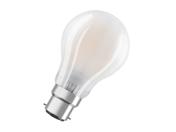 OSRAM LED STAR - LED-glödlampa med filament - glaserad finish - B22d - 6.5 W (motsvarande 60 W) - klass E - varmt vitt ljus - 2700 K