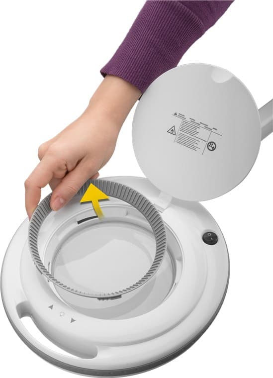 LED-forstørrelseslampe med klemme, 9 W