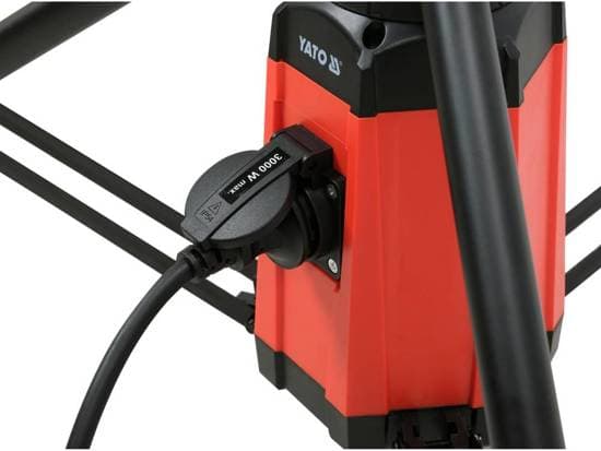 Yato YT-08496, 100 W, LED, 4,2 kg, IP44, Musta, Vapaasti seisova työvalo