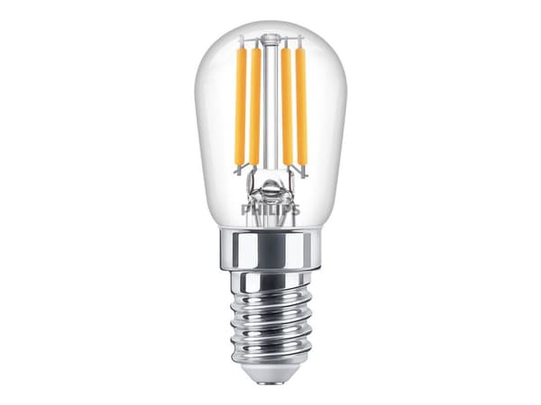 Philips Classic - LED-lyspære - form: S26 - E14 - 1 W (ekvivalent 12 W) - klasse E - varmt hvitt lys - 2700 K