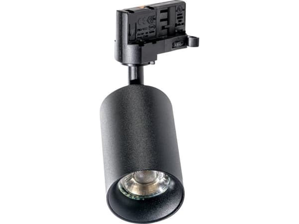 Azzardo Spot on rail svart AZzardo 3-fase EIGER AZ4205