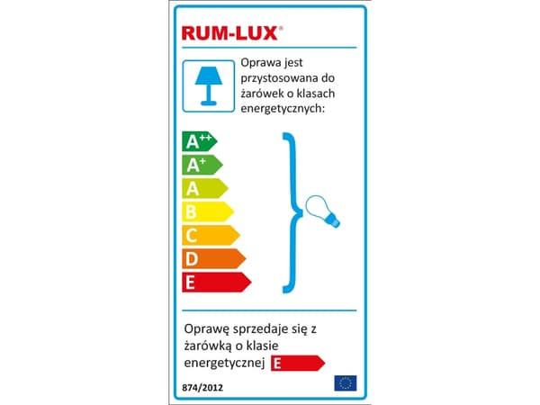 Rum-Lux ML-1 plug-in sockellampa (05360)