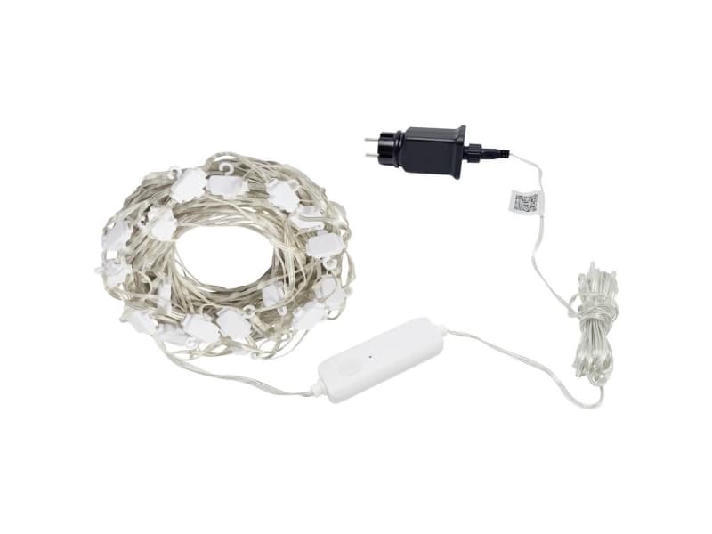 Sygonix Lysforhæng Indvendigt 230 V/50 Hz 400 RGB styres via app, med farveskift, Kan dæmpes, Med effekt som blafrende flammer, Timer