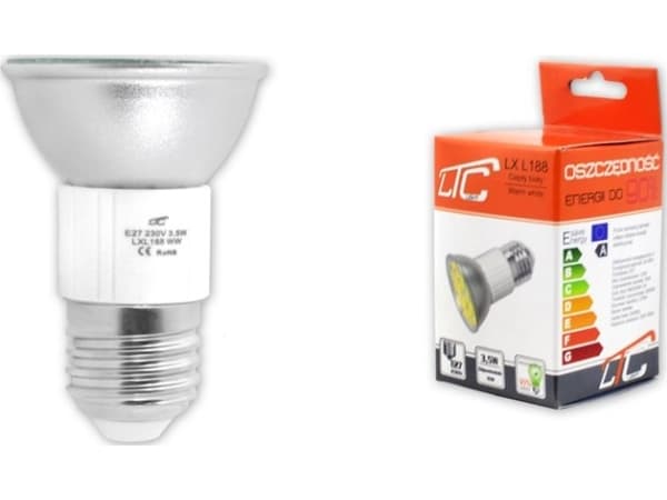 LTC PS 24 LED LTC SMD5050-lamppu, E27/230V, lämmin valkoinen valo.
