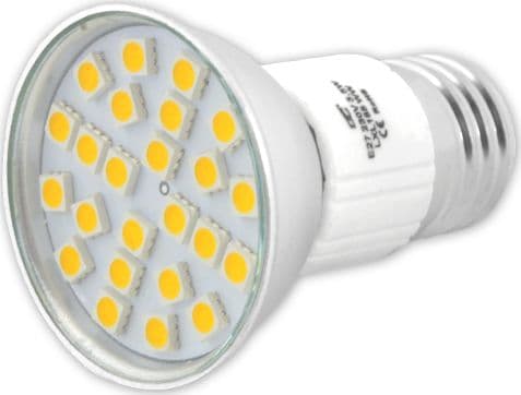 LTC PS 24 LED LTC SMD5050-lamppu, E27/230V, lämmin valkoinen valo.