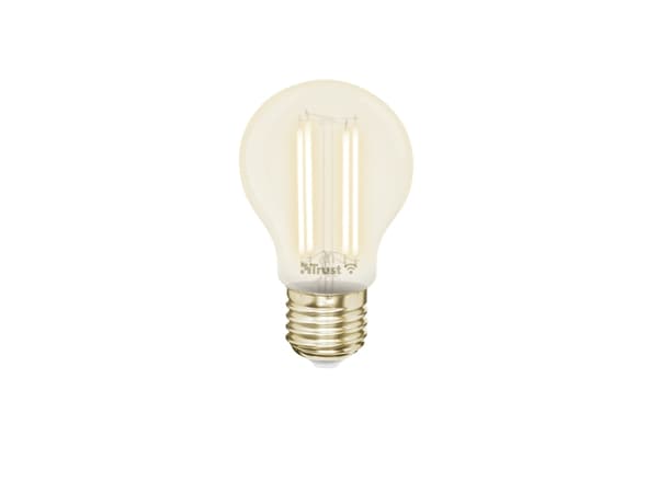 Trust 71300, Älylamppu, Metallinen, Läpinäkyvä, Wi-Fi, LED, E27, Multi