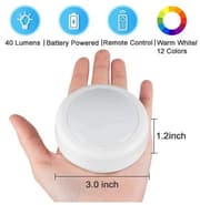 LED-spotlights 6st med 2 fjärrkontroller Vit