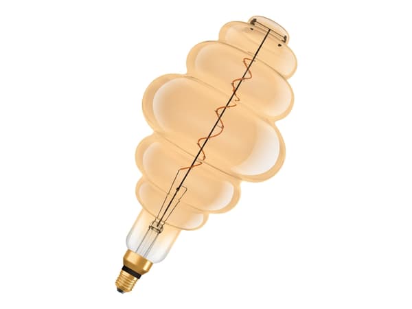 OSRAM Vintage 1906 Nest - LED-filamentlyspære - klar finish - E27 - 4.8 W (ekvivalent 33 W) - klasse G - komfort varmt hvitt lys - 2200 K - gull