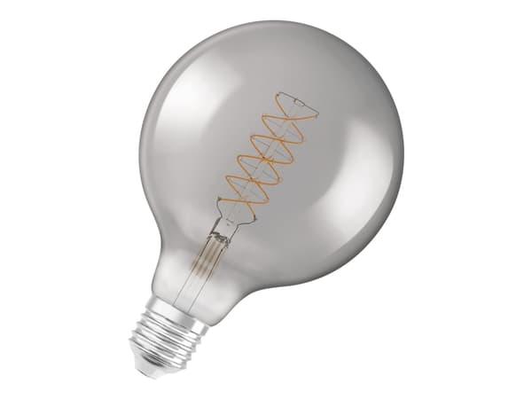 OSRAM Vintage 1906 - LED-glödlampa med filament - form: G125 - klar finish - E27 - 7.8 W (motsvarande 30 W) - klass G - varmvitt komfortljus - 1800 K