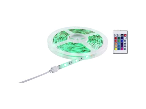 SY-5224778 LED stripe grunnsett med plugg 230 V 5 m RGB (SY-5224778)