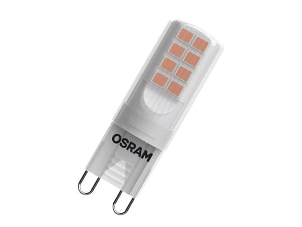 OSRAM - LED-lyspære - form: P15 - mattslipt finish - G9 - 2.6 W (ekvivalent 28 W) - klasse E - varmt hvitt lys - 2700 K