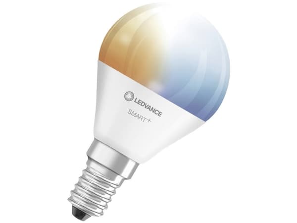 LEDVANCE SMART+ - LED-glödlampa - form: P46 - E14 - 4.9 W (motsvarande 40 W) - klass F - tonbar vit - 2700-6500 K - vit