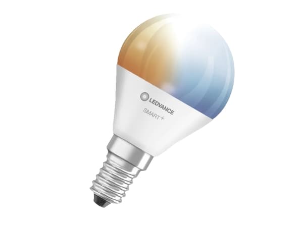LEDVANCE SMART+ - LED-glödlampa - form: P46 - E14 - 4.9 W (motsvarande 40 W) - klass F - tonbar vit - 2700-6500 K - vit