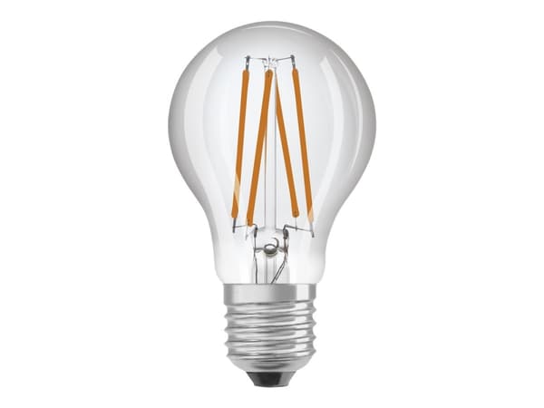OSRAM - LED-filamentlyspære - form: A60 - mattslipt finish - E27 - 5 W (ekvivalent 75 W) - klasse A - varmt hvitt lys - 3000 K