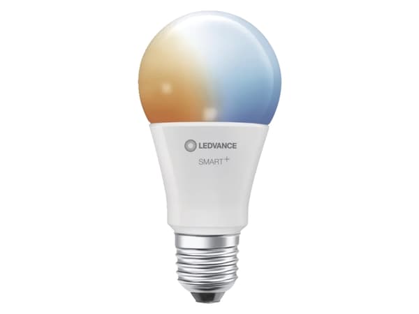LEDVANCE SMART+ - LED-glödlampa - form: A60 - E27 - 9 W (motsvarande 60 W) - klass F - tonbar vit - 2700-6500 K - vit