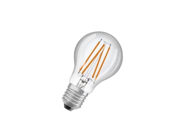 OSRAM LED STAR+ - LED-glödlampa med filament - form: A60 - klar finish - E27 - 4.9 W (motsvarande 40 W) - klass F - varmt vitt ljus - 2700 K