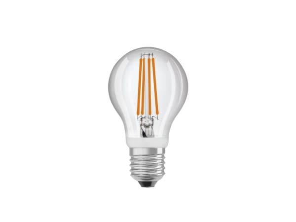 OSRAM LED STAR+ - LED-glödlampa - form: A60 - klar finish - E27 - 7.3 W (motsvarande 60 W) - klass E - varmt vitt ljus - 2700 K