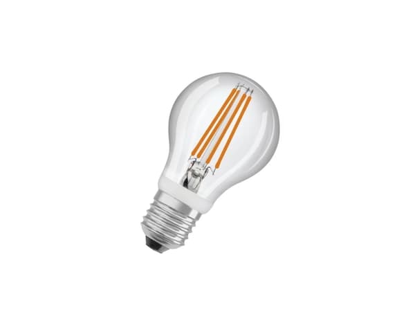 OSRAM LED STAR+ - LED-glödlampa - form: A60 - klar finish - E27 - 7.3 W (motsvarande 60 W) - klass E - varmt vitt ljus - 2700 K
