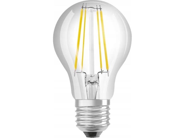 OSRAM - LED-glödlampa med filament - form: A60 - klar finish - E27 - 4 W (motsvarande 60 W) - klass A - varmt vitt ljus - 3000 K