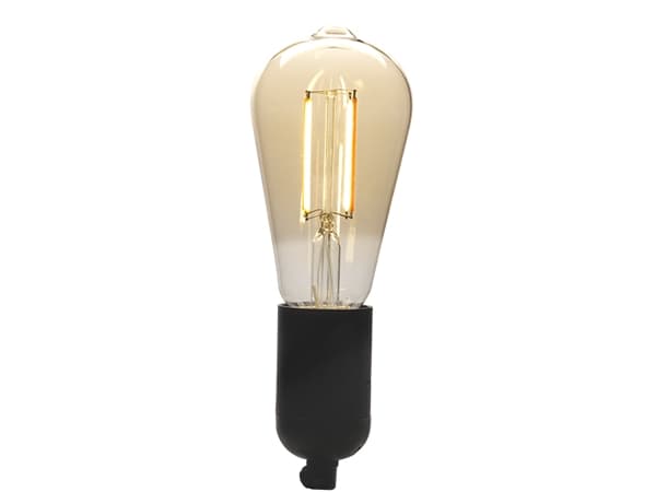 DENVER LBF-403 - LED-filamentlyspære - form: ST64 - E27 - 4.9 W - varmt hvitt lys - 1800-2700 K