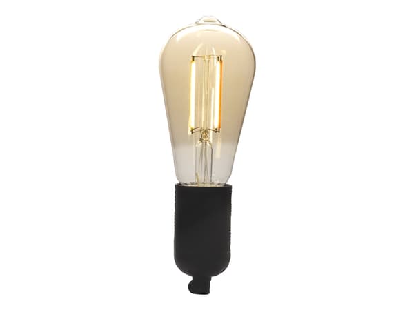DENVER LBF-403 - LED-filamentlyspære - form: ST64 - E27 - 4.9 W - varmt hvitt lys - 1800-2700 K