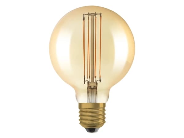LEDVANCE LED-Leuchtmittel 1906LGL95D 8.8W/822 230VFILGDE27FS1, 8,8 W, 60 W, E27, 806 lm, 15000 h, Miellyttävä lämmin valo