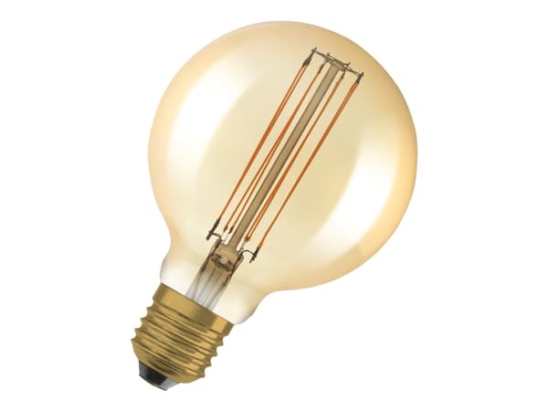 OSRAM Vintage 1906 - LED-filamentlyspære - form: G95 - klar finish - E27 - 5.8 W (ekvivalent 40 W) - klasse G - komfort varmt hvitt lys - 2200 K