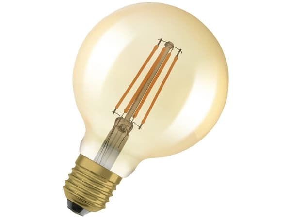 LEDVANCE Vintage 1906, 6,5 W, 55 W, E27, 725 lm, 15000 h, Miellyttävä lämmin valo