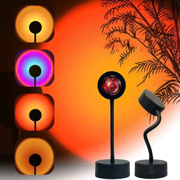 LED Solnedgång / Projektorlampa, bordslampa, bluetooth, fjärrkontroll