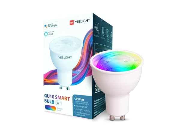 Yeelight Smart W1 - LED-pære for søkelys - GU10 - 4.5 W (ekvivalent 28 W) - klasse F - 16 millioner farger - 2700-6500 K