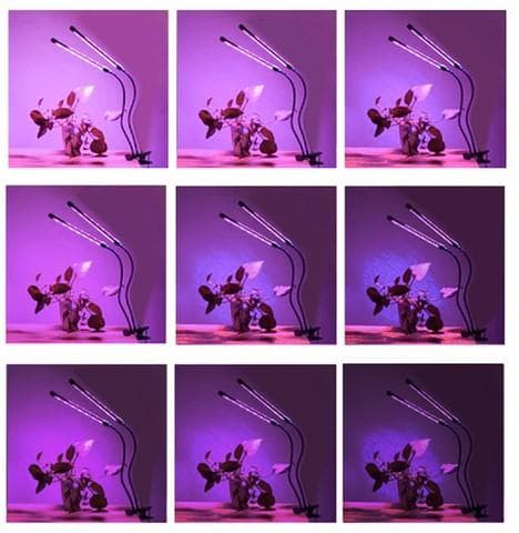 Plante lampe - Plantebelysning med 2 LED-rør