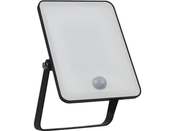 Ledvance 20W LED-spotlight ESSENTIALS, svart, 4000K, med bevegelsessensor