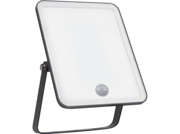 Ledvance 30W LED-valonheitin ESSENTIALS, musta, 4000K, liiketunnistimella varustettuna