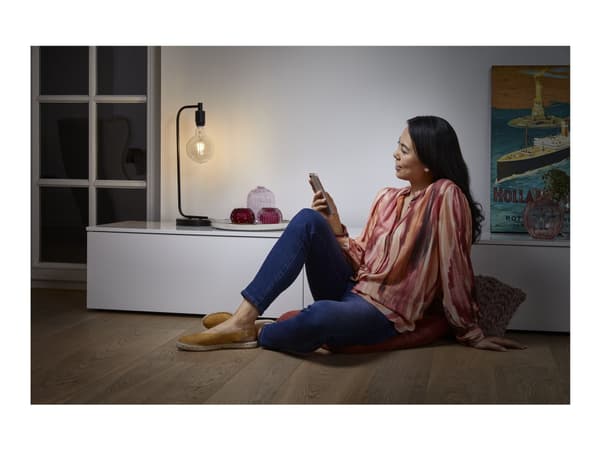 LEDVANCE SMART+ - LED-glödlampa med filament - form: A60 - klar finish - E27 - 5.5 W (motsvarande 50 W) - klass E - varmt vitt ljus - 2700 K