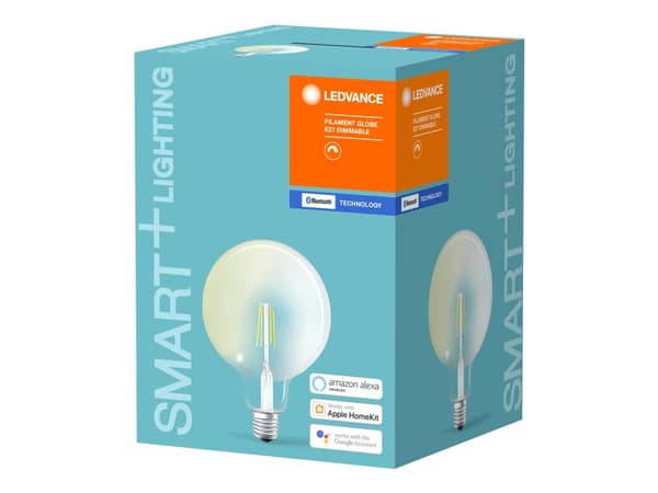 LEDVANCE SMART+ - LED-glödlampa med filament - form: A60 - klar finish - E27 - 5.5 W (motsvarande 50 W) - klass E - varmt vitt ljus - 2700 K