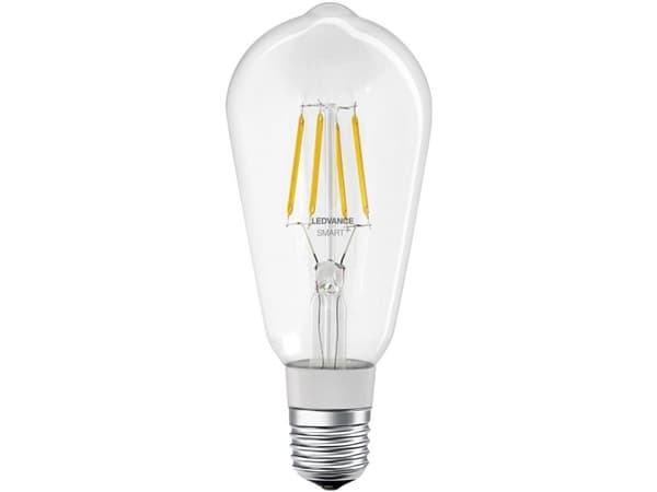 LEDVANCE SMART+ Edison - LED-filamentlyspære - form: ST64 - klar finish - E27 - 5.5 W (ekvivalent 50 W) - klasse E - varmt hvitt lys - 2700 K - blank