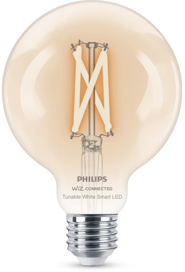 Philips Filament-pallolamppu 7 W kirkas (vastaa 60 W) G95 E27, Älylamppu, Läpinäkyvä, LED, E27, Valkoinen, 2700 K