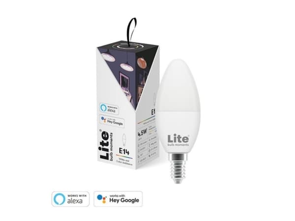 Lite Bulb Moments E14 C35 RGB 2700 - 6500K 4,5W Mælkehvid kertel lyskilde Wi-Fi