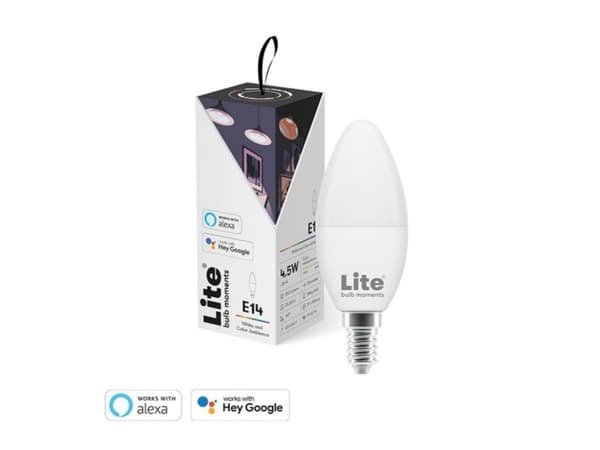 Lite Bulb Moments E14 C35 RGB 2700 - 6500K 4,5W Mælkehvid kertel lyskilde Wi-Fi
