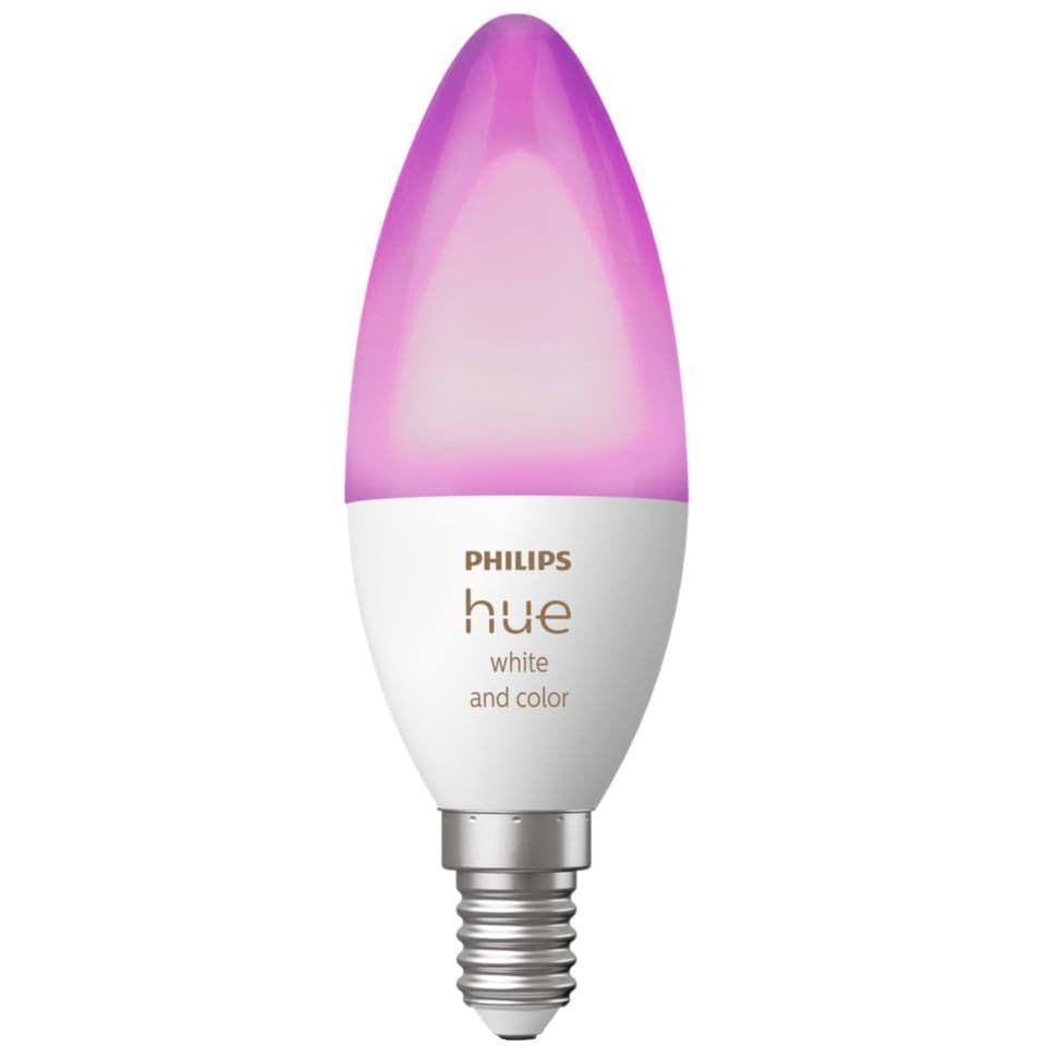 Philips Hue White And Color LED E14 B39 2000K-6500K +16 million colors 470lm 4W (Dimbar)