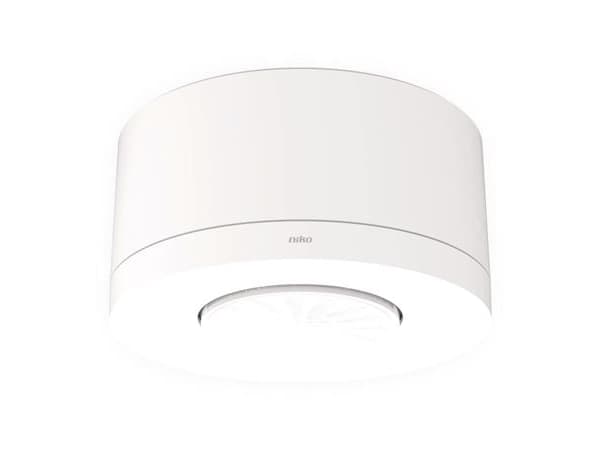 Tilstedeværelsessensor - P42MR, 230V 2-kanaler master, 12 13 m, 360gr. Påbyg. hvid