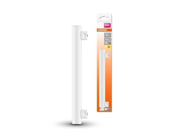 OSRAM LEDinestra - LED-rörglödlampa - form: tubulär - glaserad finish - S14s - 3.5 W (motsvarande 25 W) - klass F - varmt vitt ljus - 2700 K